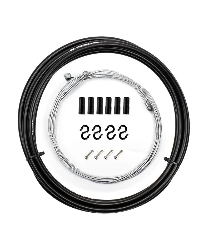 RGO Bicycle Brake Cable Housing Set — MTB Mountain Bike Derailleur & Shifter Cable with Caps