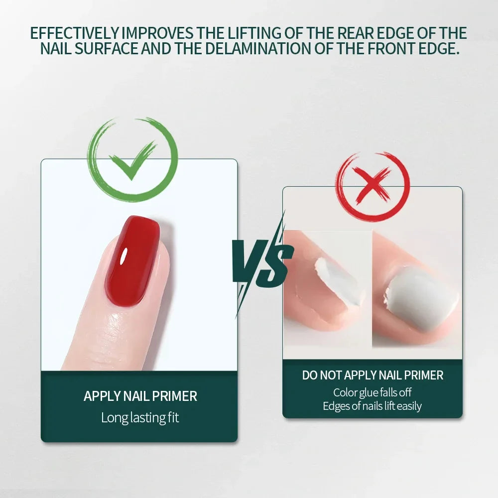 Nailpop Nail Dehydrator & Primer — Acid-Free Natural Nail Prep for Acrylic & UV Gel, Fast Dry Superior Bonding Set