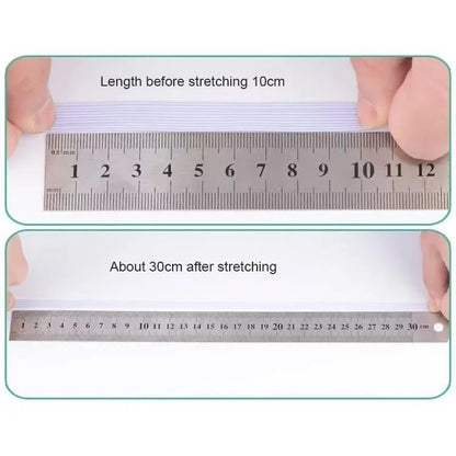 White/Black Flat Elastic Bands - Rubber Band Cloth Garment Tape for DIY Sewing, Stretch Rope Sizes 3/4/5/6/8/10MM