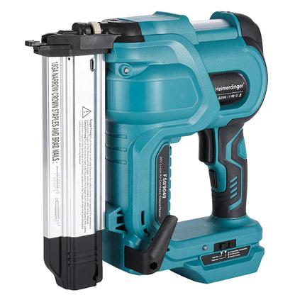 Cordless 18GA Nail & Staple Gun — 2-in-1 Nailer/Stapler, Makita Battery Compatible, 2 Modes, 500 Nails & Staples (Battery Not Included)