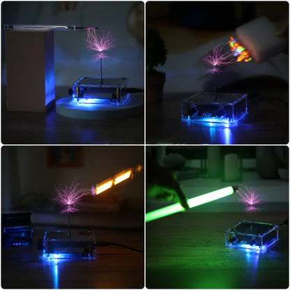 Bluetooth Music Tesla Coil Arc Plasma Speaker | Wireless Transmission Desktop Toy Model SSTC SS02