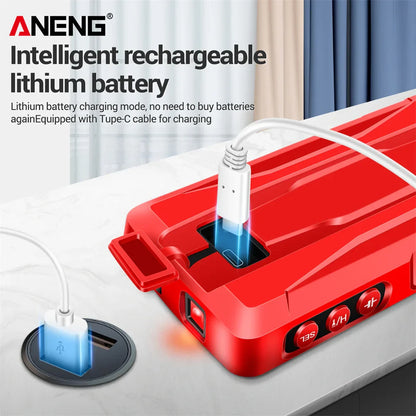 ANENG 681 Rechargeable Digital Multimeter — Professional Non-Contact AC/DC Voltage & Current Tester with LCD Screen