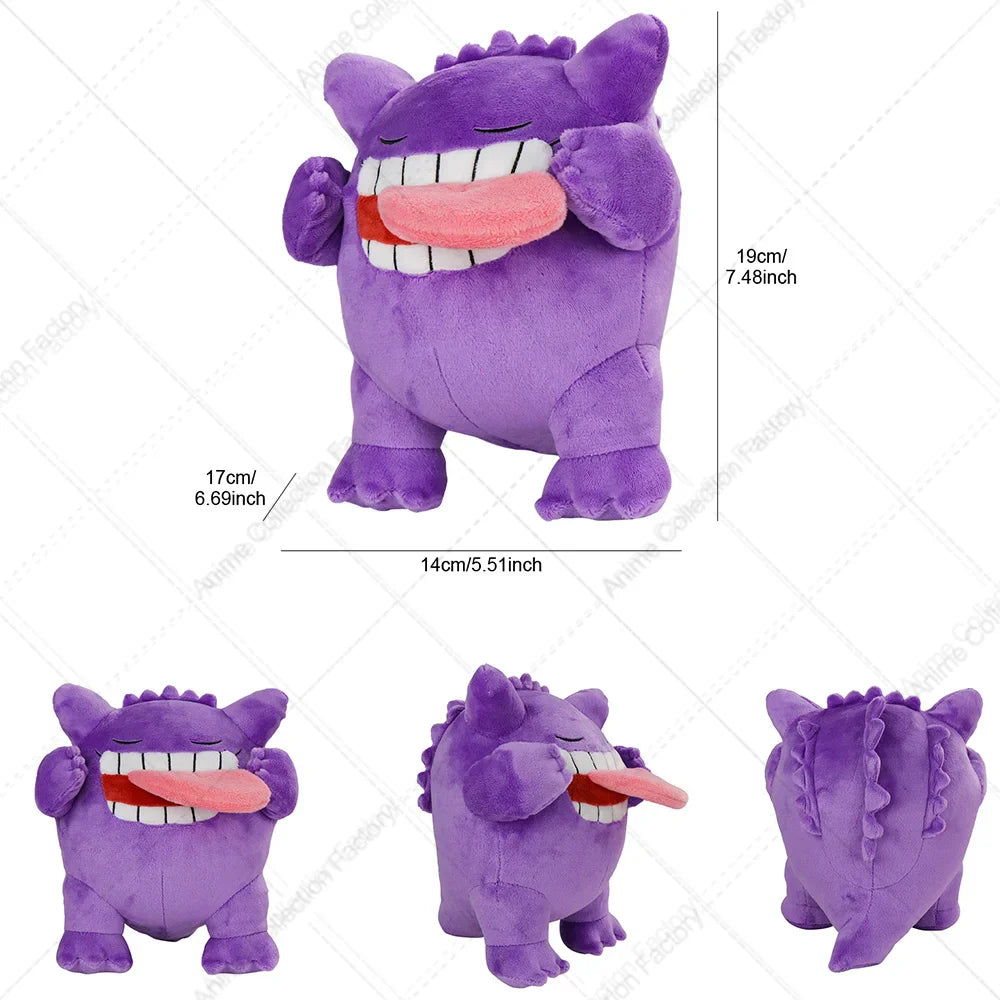 New Gengar Plush Toy – Soft Pokemon Stuffed Animal Doll, Cute Cartoon Christmas Gift