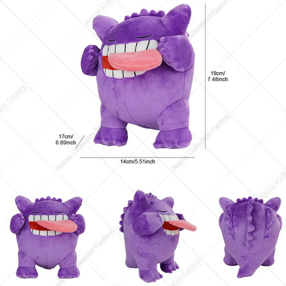 New Gengar Plush Toy – Soft Pokemon Stuffed Animal Doll, Cute Cartoon Christmas Gift