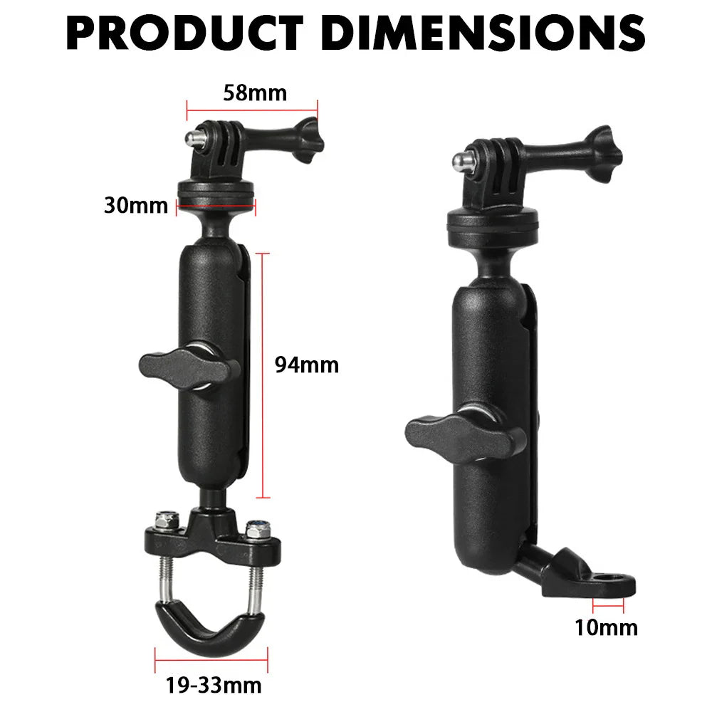 Motorcycle Action Camera Bracket Holder – Mount for BMW R1250GS, R1200GS, R NineT & Adventure Series Camera Mounting Accessories for Stable Recording