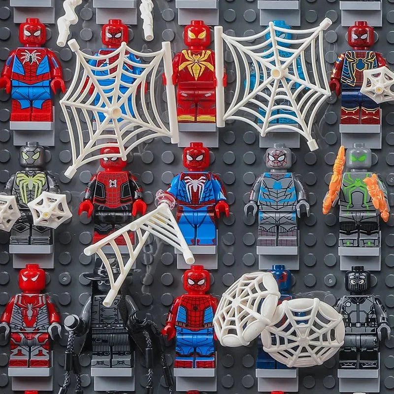 2025 Christmas Marvel Building Block Set – Star-Lord & Spiderman Figures, 55 Styles DIY Toy Gift