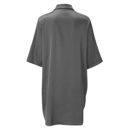 Women’s Silky Soft Long Sleeve Pajamas – Solid Color Sexy Nightshirt, Comfortable Home Sleepwear