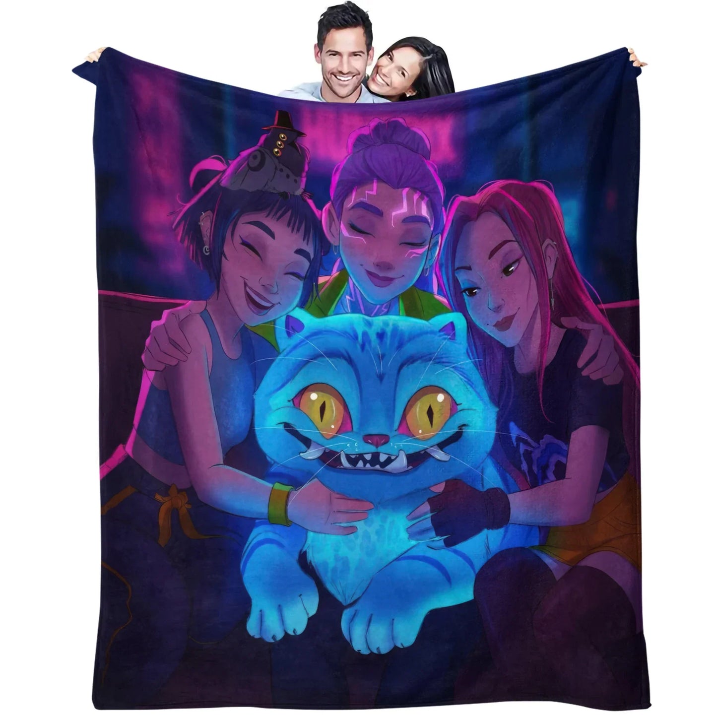 K-Pop Demon Hunters Flannel Blanket – 31 Styles Anime Throw for Home, Travel & Camping Fan Gift