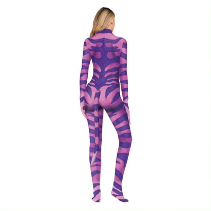Avatar The Way of Water Costume - Unisex Alien Tail Bodysuit for Halloween Cosplay & Parties
