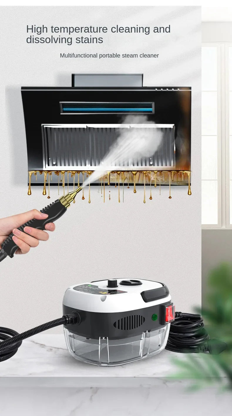 High-Temperature Steam Cleaner - Sterilization for Air Conditioning, Kitchen Hood, Home & Car, 110V US Plug / 220V EU Plug