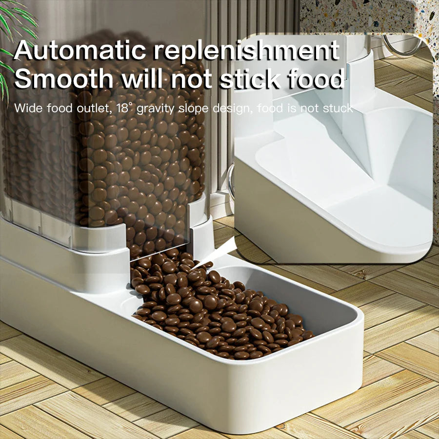 Gravity Automatic Pet Feeder – Food and Water Dispenser for Cats & Dogs