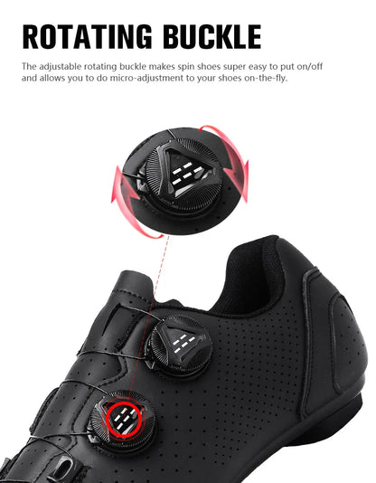 Men’s MTB Cycling Shoes — Flat Dirt & Road Bike Sneakers with SPD Cleats