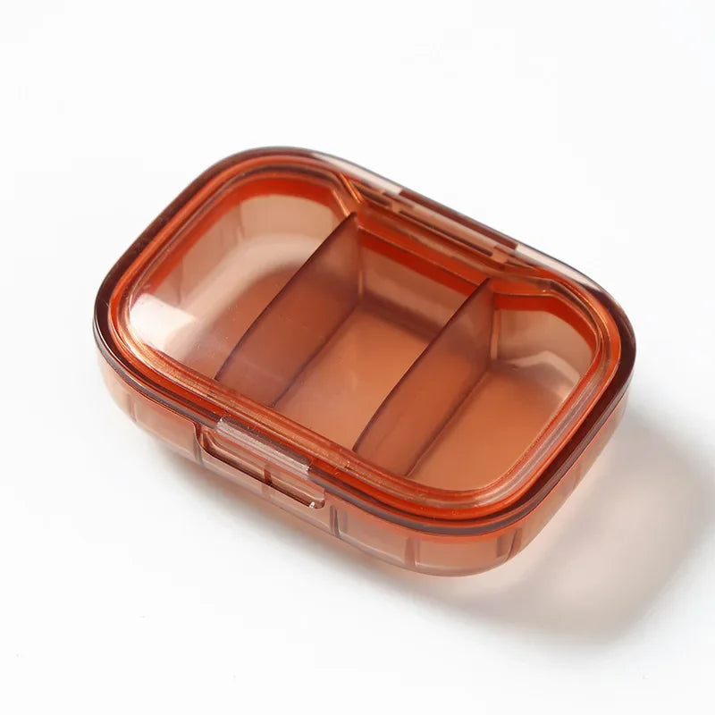 Mini Medicine Pill Box – Portable Drug Storage, Pills Dispenser & Organizer, Tablet Container Case
