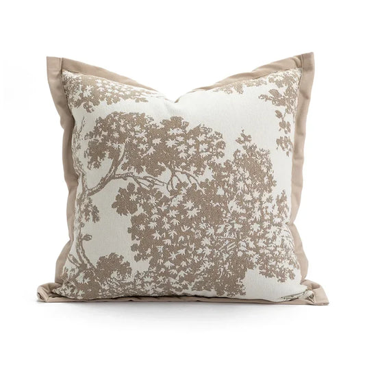 Vintage Floral Chenille Cushion Covers – Soft Throw Pillowcases with Invisible Zipper for Sofa & Couch, 45x45cm