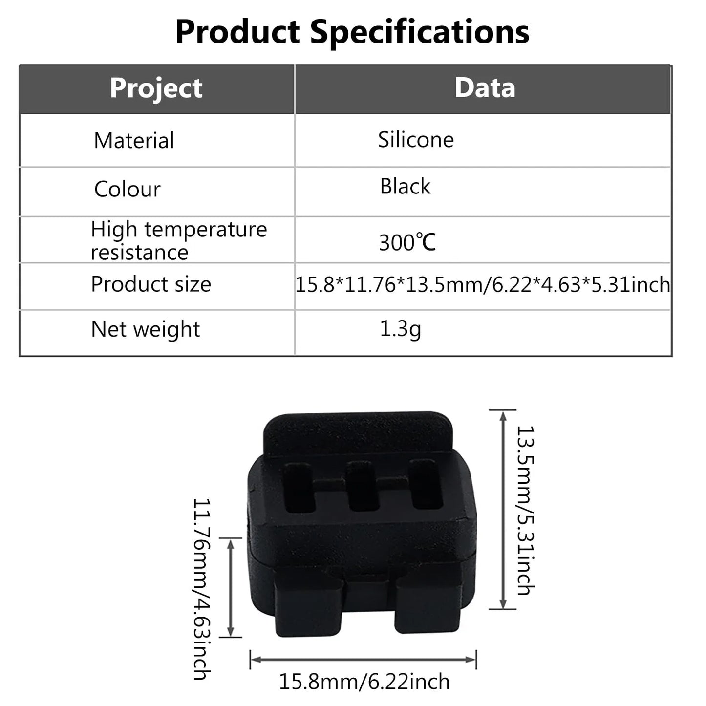 Bambu Lab Nozzle Wiper - Silicone Hotend Cleaning Brush for H2D, H2C & P2S Printers
