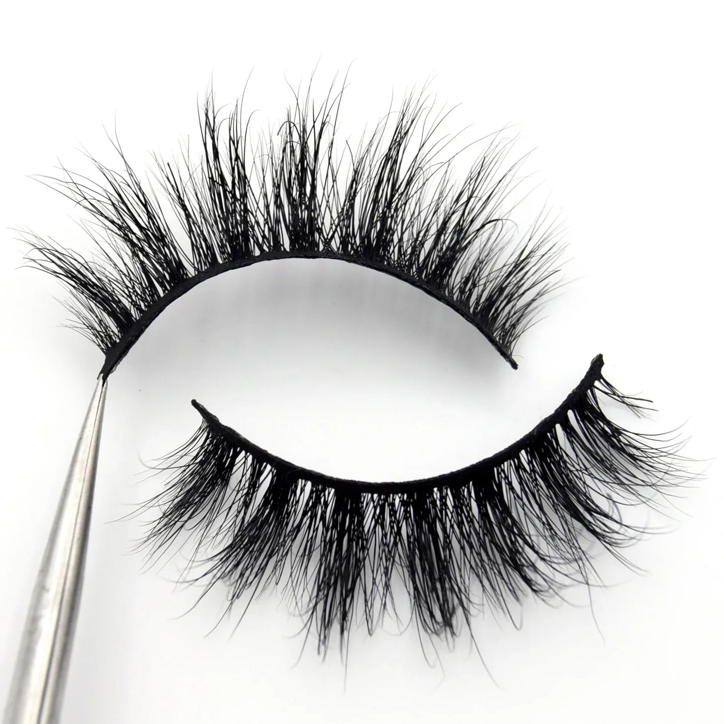 Visofree 3D Mink Eyelashes – Thick Handmade Full Strip Cruelty-Free False Lashes for Makeup M56