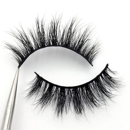 Visofree 3D Mink Eyelashes – Thick Handmade Full Strip Cruelty-Free False Lashes for Makeup M56