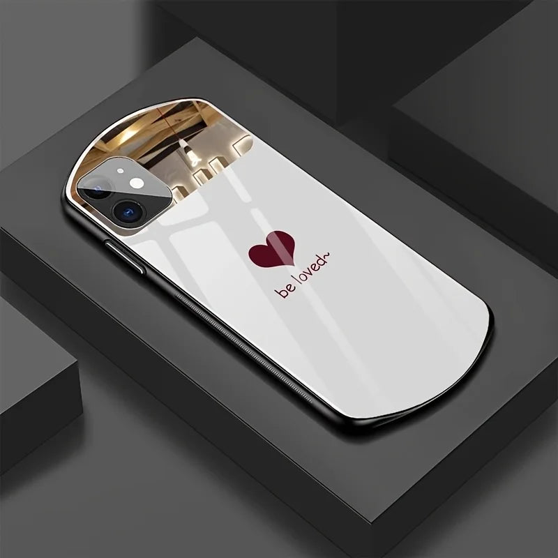 Fashionable Glass iPhone Case - Anti-Drop & Shockproof Protective Back Cover for Pro, Max & Plus Models