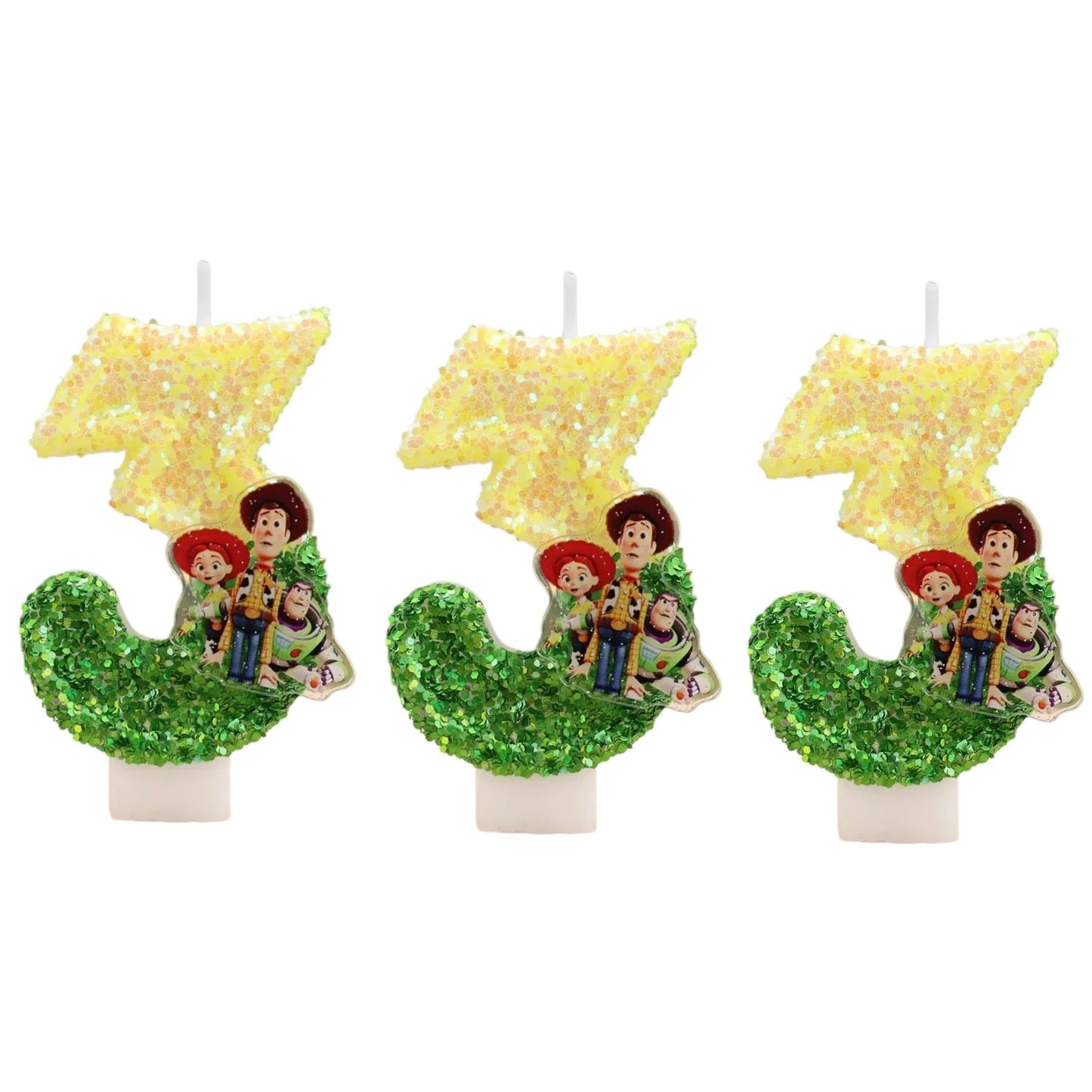 Toy Story Cartoon Number Candles 0-9 - Cute Kids Birthday Cake & Party Decoration Supplies