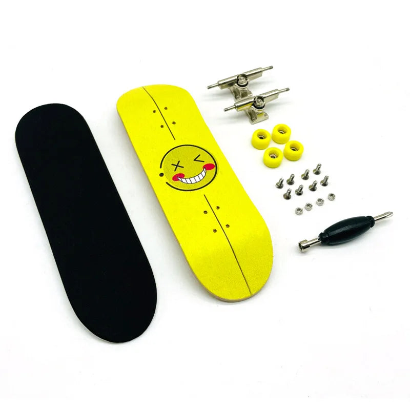 Creative Mini Finger Skateboard – Colorful Maple Fingerboard with Double Rocker, Sport Bearings & Palm Slide Board
