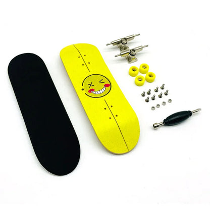 Creative Mini Finger Skateboard – Colorful Maple Fingerboard with Double Rocker, Sport Bearings & Palm Slide Board