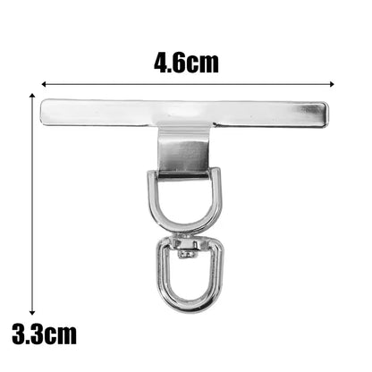Upgraded 360° Rotatable Metal Phone Tether Tab Clip – Stainless Steel Cellphone Lanyard Patch Safety Connector (1–4 Pcs)