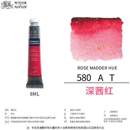 Winsor & Newton Cotman Watercolor Paint Tube 8ml – High Transparency Aquarelle with Excellent Tinting Strength