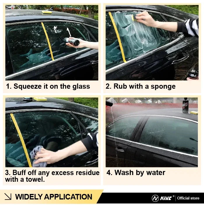 Glass Polishing Compound & Oil Film Remover – Car Windshield Deep Cleaning Paste for Clear Windows & Auto Detailing