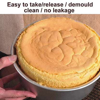 Tiered Round Cake Pan Set with Removable Bottom - 4/6/8/10/12 Inch Non-Stick Aluminum Alloy Baking Molds, Kitchen Tools