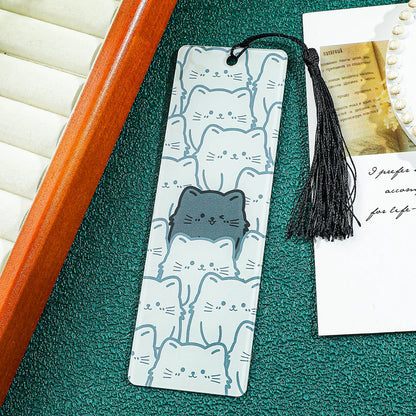 Horror Movie Fan Bookmark — Knife-Shaped Acrylic Bookmark with Tassel for Study & Reading