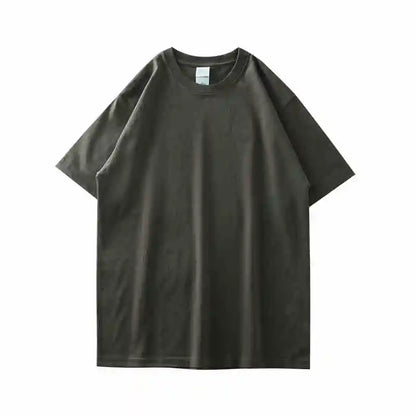 Dukeen Heavyweight Cotton T-Shirt - 280gsm Oversized Short Sleeve Casual Tee for Men Summer Streetwear
