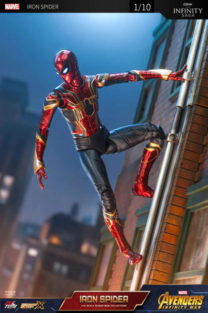 ZD Toys Spider-Man No Way Home 1/10 Action Figure – Peter Parker Gold Black Red Marvel Legends Collectible Toy