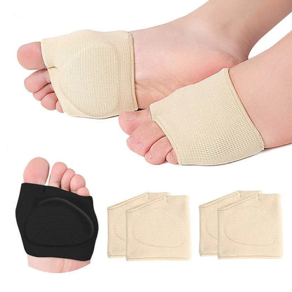 Metatarsal Pads 2pcs: Forefoot Gel Insoles for Ball of Foot Pain Relief - Soft Cushion Support for Women and Men