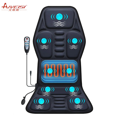 Aiveisi Full Body Electric Massage Mattress | Shiatsu Kneading Heating Massager for Cervical & Back