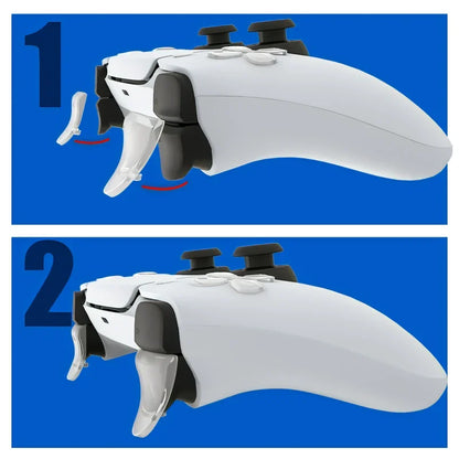 Data Frog PS5 Extended Trigger Buttons - L2/R2 Trigger Extenders and D-pad Key Cap for PlayStation 5 Gamepad