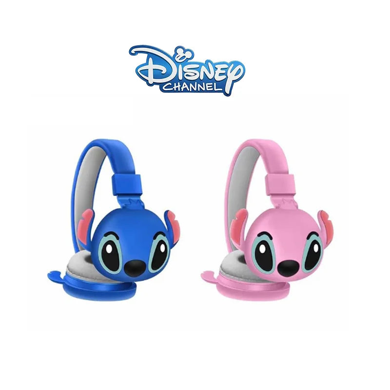 Disney Stitch AH-806 Wireless Bluetooth Headphones – HIFI Stereo Foldable Headset with Mic, Anime Cartoon Kids Birthday Gift