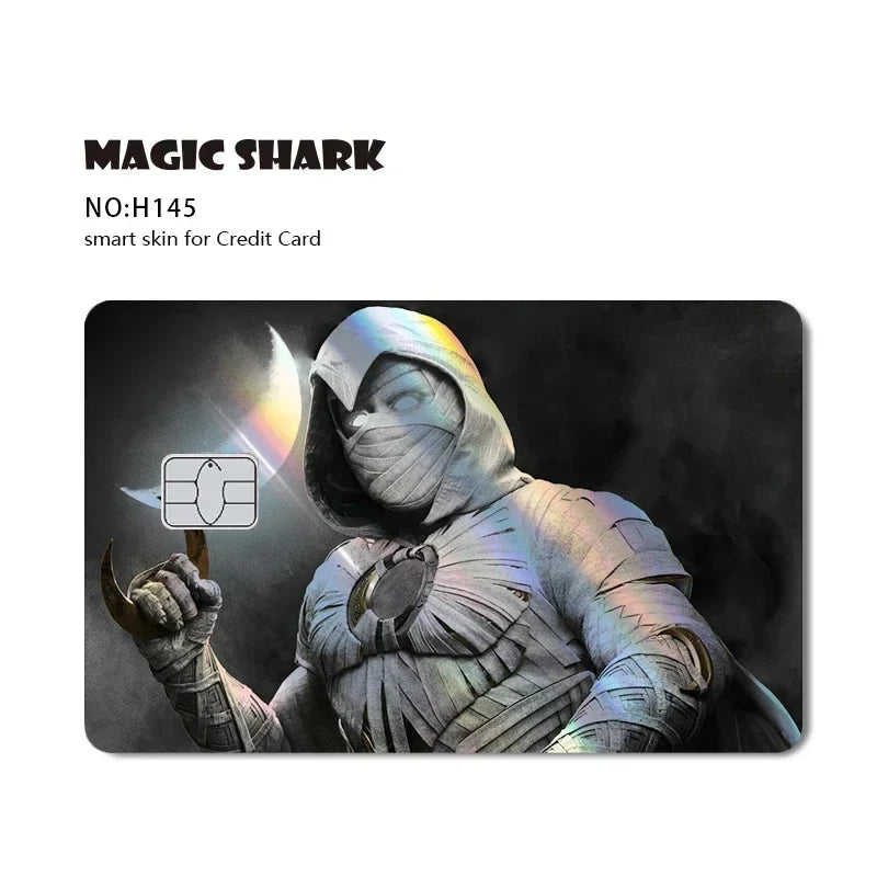 Magic Shark Holographic Laser Skin - Evil FBI Money Credit Bank Card Sticker Cover No Fade Protective Film