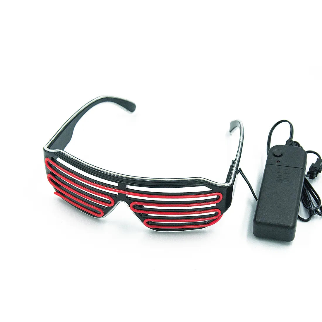 LED Glowing Glasses - Luminous Neon Glow Sunglasses with Flashing Light for Party, Christmas, and Costume Props