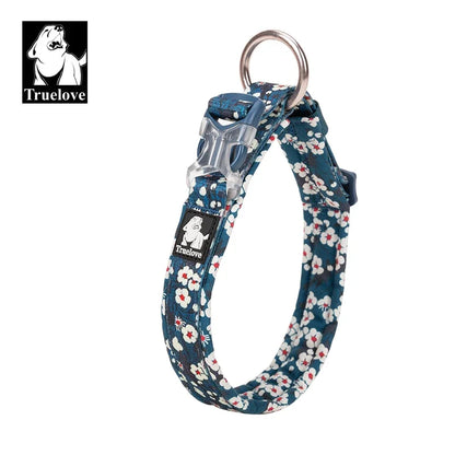 Truelove Floral Pet Collar – Padded Comfort Cushion, Camouflage Design for Small, Medium & Large Dogs, Outdoor Running Collar TLC5273