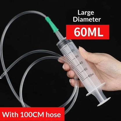 20–550ml Large Capacity Syringe - Durable Oil Extractor & Glue Dispensing Tool for Laboratory Use