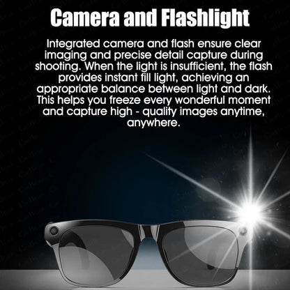 Xiaomi AI 8K Smart Glasses — 120MP Camera, Waterproof, Bluetooth Calls & Music, Picture Recognition, ChatGPT, 2025 New