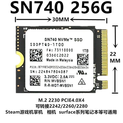 M.2 SSD Adapter Card 2230 to 2242 / 2230 to 2280 / 2242 to 2280 NVMe Extension Converter Bracket Transfer Adapter for Solid State Drive Upgrade