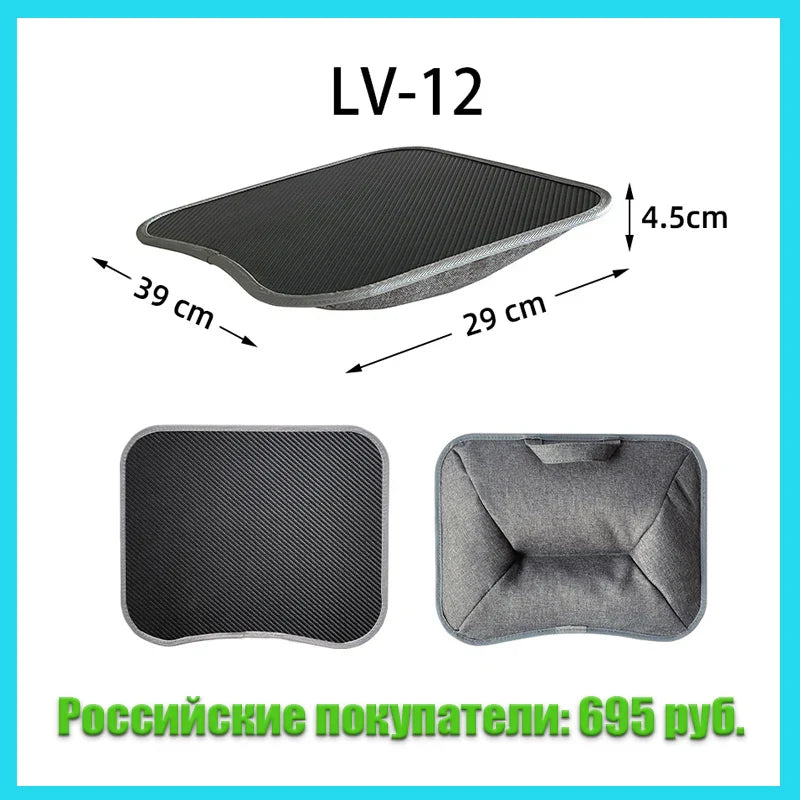 MUMUCC Multifunctional Laptop Desk with Cushion – Foam-Filled Small Pillow Table with Large Hard Mouse Pad