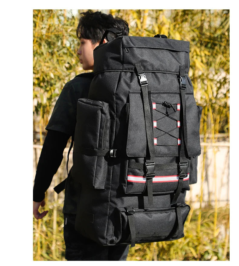 130L Hiking & Camping Backpack - Large Molle Trekking Rucksack for Men, Outdoor Travel & Sports Bag