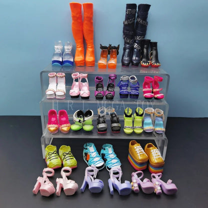 28cm Rainbow Big Sister Doll Shoes – Multi-Style Accessories for Girls, DIY Gift Toys