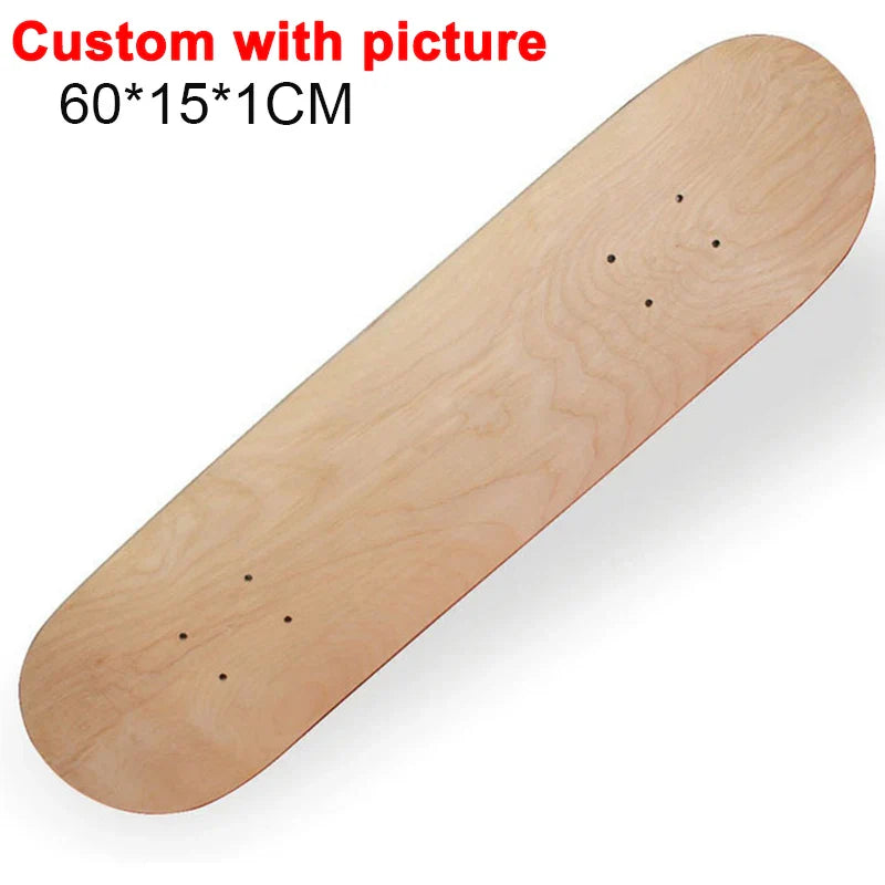 7-9 Layer Maple Skateboard Deck – Double Rocker Mini Cruiser & Dance Board with High Elasticity