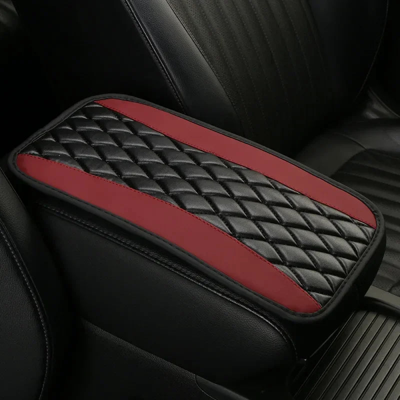 Universal Car Interior Armrest Seat Box Cover – Waterproof PU Leather Center Console Protector for SUV, Durable & Comfortable
