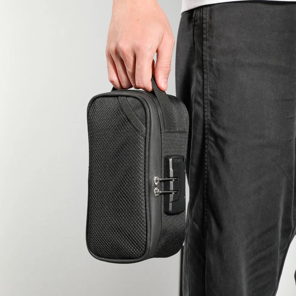 Large-Capacity Smell Proof Bag with Lock — Activated Carbon Deodorizer Portable Pipe Storage Bag