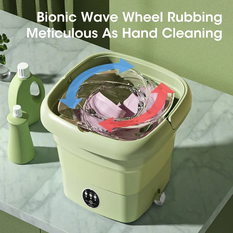 Portable Mini Washing Machine – 4.5L Washer for Socks, Underwear & Panties, Travel & Dorm Use, EU/US/UK/AU Plug