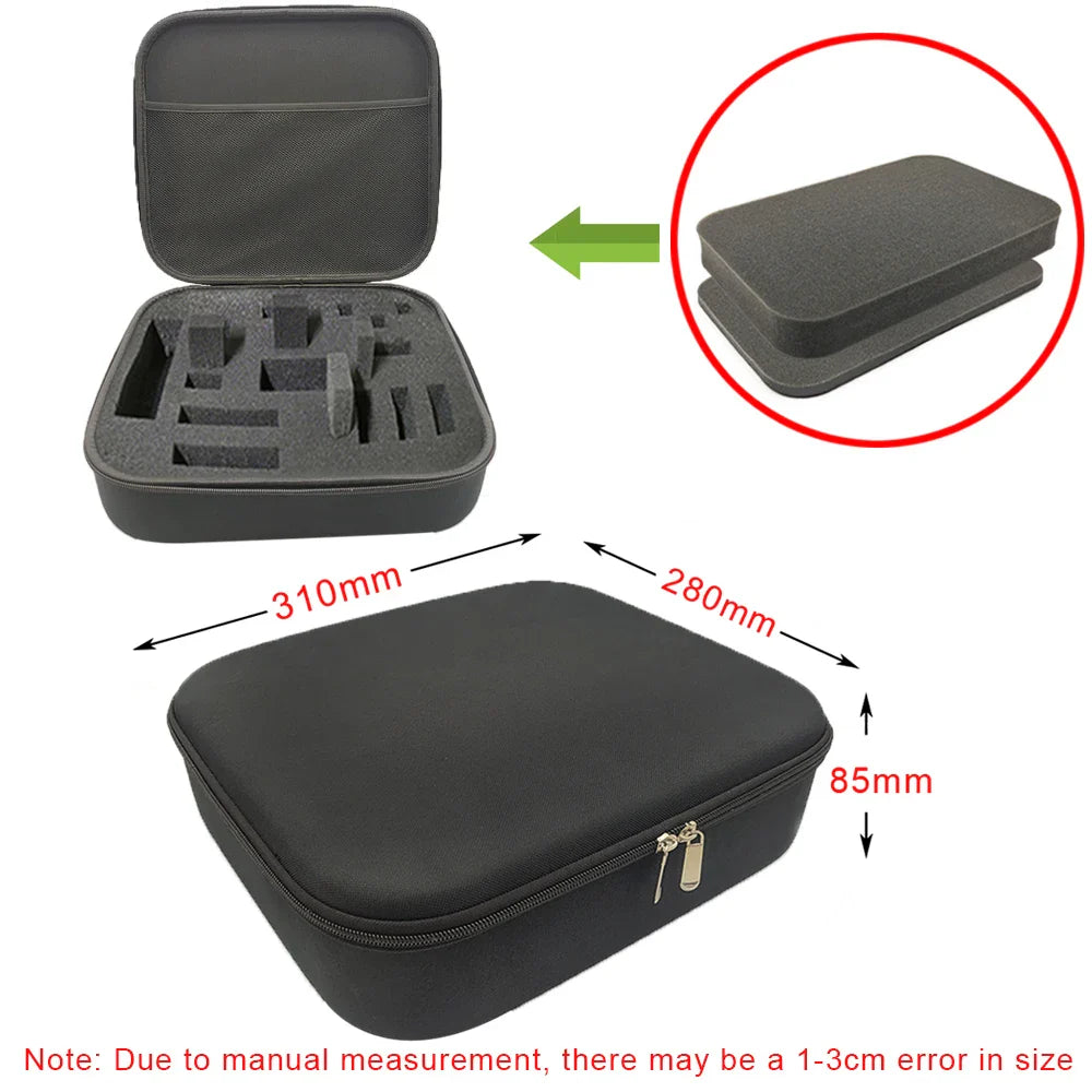 DIY Foam Hard Carry Case Storage Bag – Shockproof Travel Zipper Organizer for Camera & Outdoor Tool Accessories